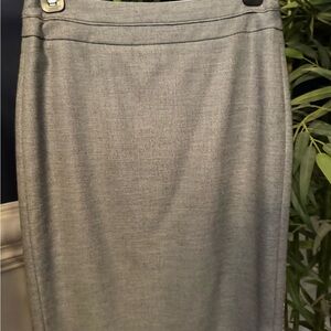 White House Black Market Gray Pencil Skirt